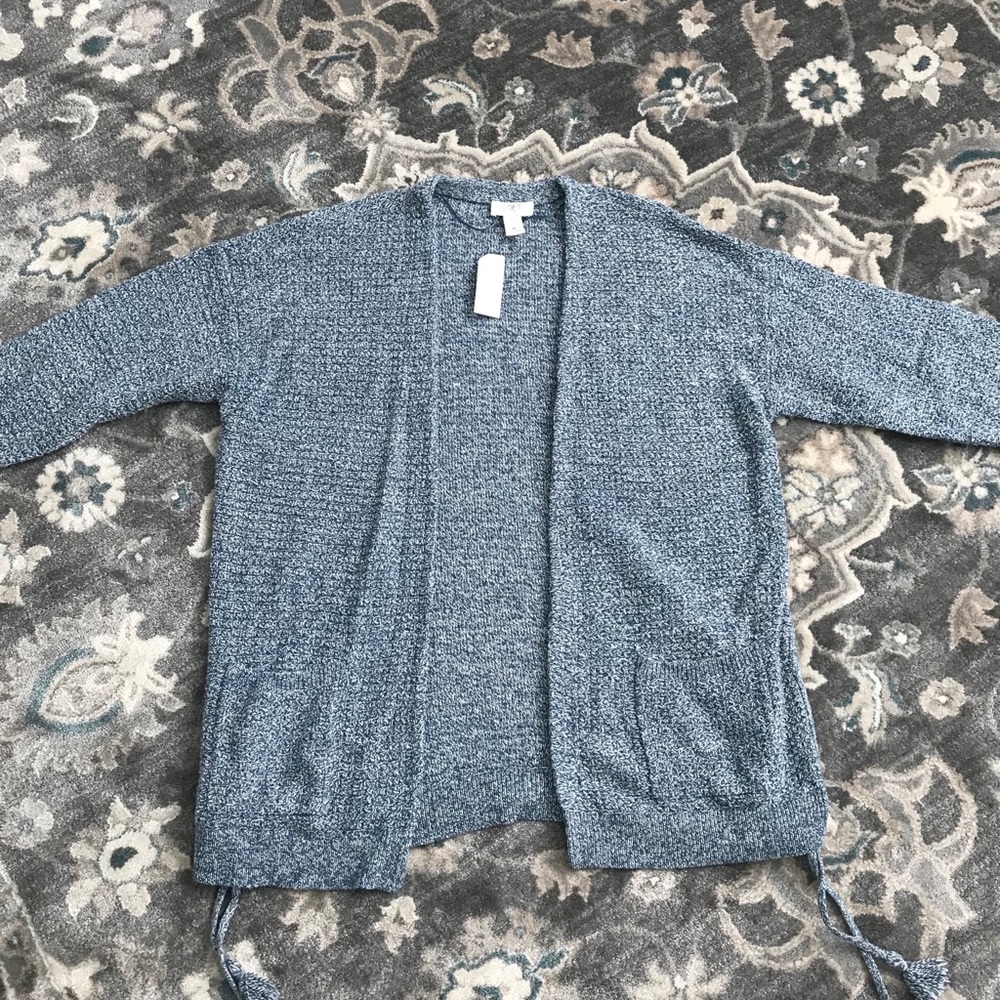 Blue/White Loft Knitted Cardigan